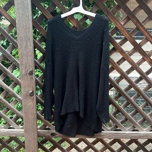 Black long sweater